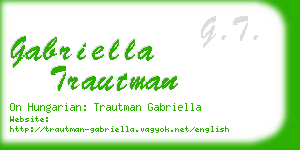 gabriella trautman business card